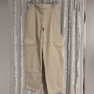 Cream cargo pants